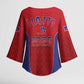 Afro-Haitians World Football 2026 Kimono Sleeve Blouse Haiti est de Retour Red Voodoo Veve Spirits
