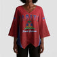 Afro-Haitians World Football 2026 Kimono Sleeve Blouse Haiti est de Retour Red Voodoo Veve Spirits
