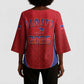 Afro-Haitians World Football 2026 Kimono Sleeve Blouse Haiti est de Retour Red Voodoo Veve Spirits