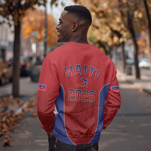 Afro-Haitians World Football 2026 Sweatshirt Haiti est de Retour Red Voodoo Veve Spirits - African Pride