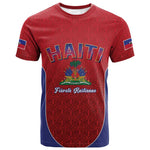Afro-Haitians World Football 2026 T shirt Haiti est de Retour Red Voodoo Veve Spirits LT9