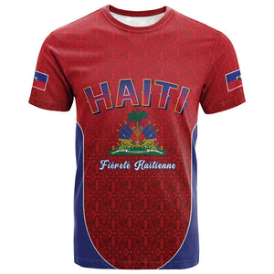 Afro-Haitians World Football 2026 T shirt Haiti est de Retour Red Voodoo Veve Spirits LT9