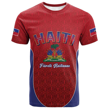 Afro-Haitians World Football 2026 T shirt Haiti est de Retour Red Voodoo Veve Spirits LT9