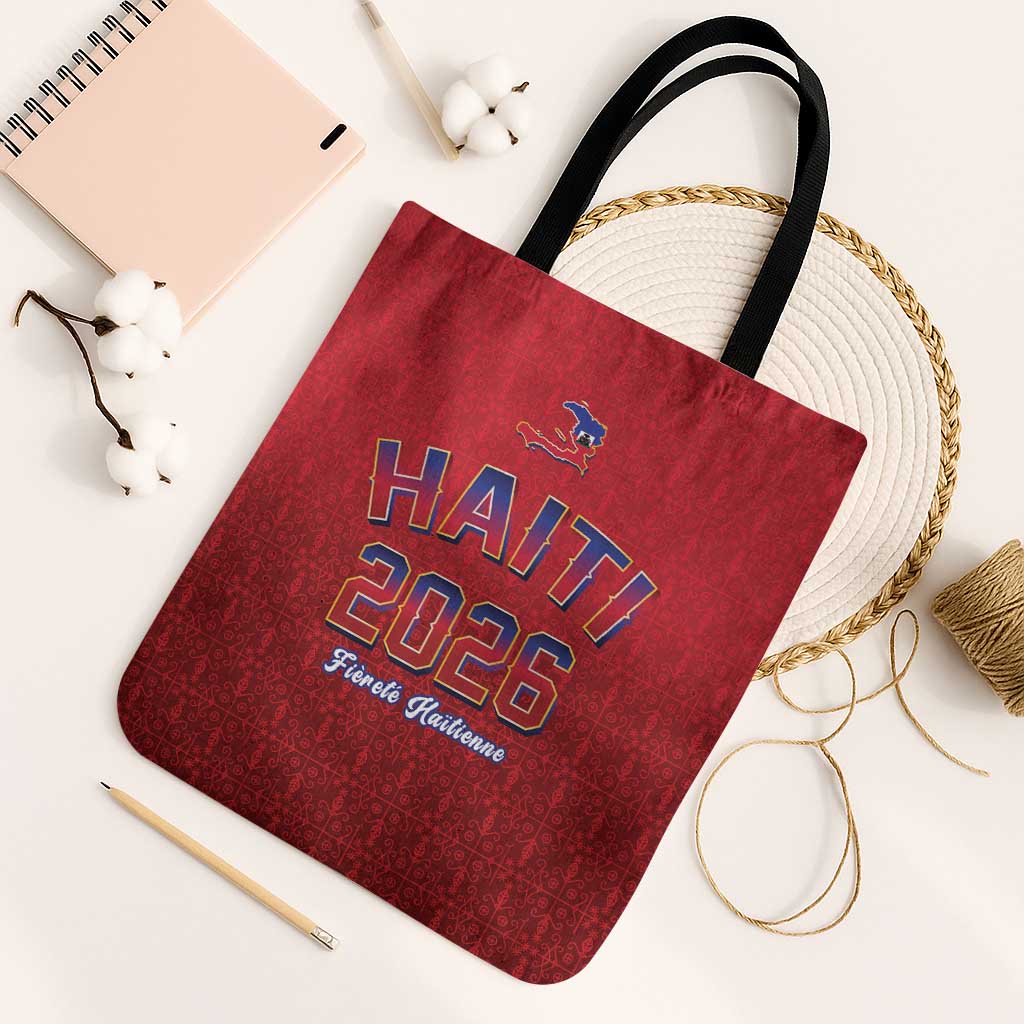 Afro-Haitians World Football 2026 Tote Bag Haiti est de Retour Red Voodoo Veve Spirits