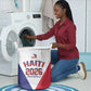 Afro-Haitians World Football 2026 Laundry Basket Haiti est de Retour White Voodoo Veve Spirits - African Pride