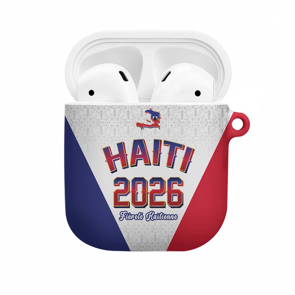 Afro-Haitians World Football 2026 AirPods Case Haiti est de Retour White Voodoo Veve Spirits