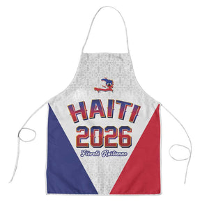 Afro-Haitians World Football 2026 Apron Haiti est de Retour White Voodoo Veve Spirits