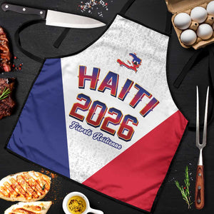 Afro-Haitians World Football 2026 Apron Haiti est de Retour White Voodoo Veve Spirits