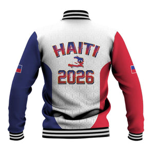 Afro-Haitians World Football 2026 Baseball Jacket Haiti est de Retour White Voodoo Veve Spirits - African Pride
