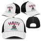 Afro-Haitians World Football 2026 Baseball Net Cap Haiti est de Retour White Voodoo Veve Spirits - African Pride