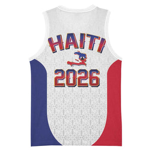 Afro-Haitians World Football 2026 Basketball Jersey Haiti est de Retour White Voodoo Veve Spirits - African Pride