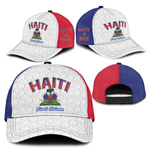 Afro-Haitians World Football 2026 Classic Cap Haiti est de Retour White Voodoo Veve Spirits - African Pride