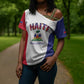 Afro-Haitians World Football 2026 Cross Shoulder Shirt Haiti est de Retour White Voodoo Veve Spirits