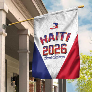 Afro-Haitians World Football 2026 Garden Flag Haiti est de Retour White Voodoo Veve Spirits - African Pride