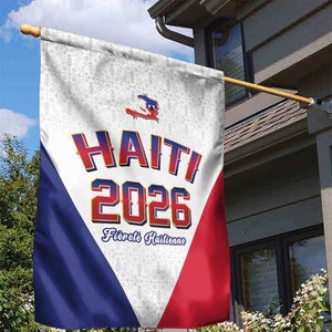 Afro-Haitians World Football 2026 Garden Flag Haiti est de Retour White Voodoo Veve Spirits - African Pride