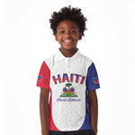 Afro-Haitians World Football 2026 Kid Polo Shirt Haiti est de Retour White Voodoo Veve Spirits LT9