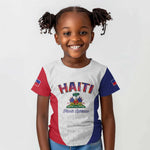 Afro-Haitians World Football 2026 Kid T shirt Haiti est de Retour White Voodoo Veve Spirits LT9