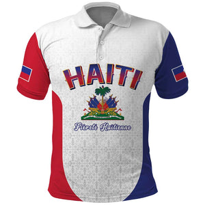 Afro-Haitians World Football 2026 Polo Shirt Haiti est de Retour White Voodoo Veve Spirits LT9