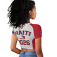 Afro-Haitians World Football 2026 Raglan Cropped T shirt Haiti est de Retour White Voodoo Veve Spirits LT9