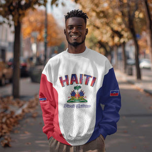 Afro-Haitians World Football 2026 Sweatshirt Haiti est de Retour White Voodoo Veve Spirits - African Pride