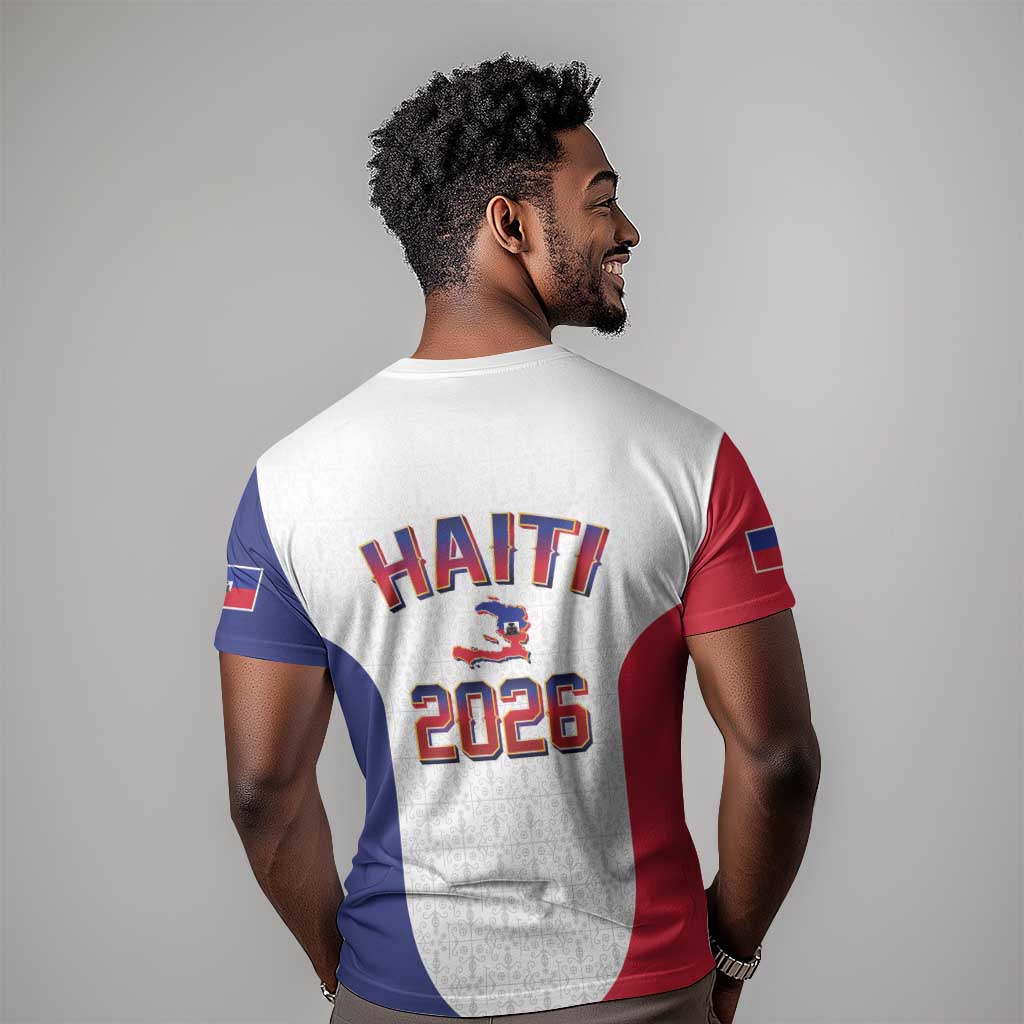 Afro-Haitians World Football 2026 T shirt Haiti est de Retour White Voodoo Veve Spirits LT9