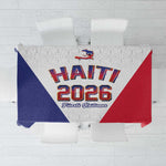 Afro-Haitians World Football 2026 Tablecloth Haiti est de Retour White Voodoo Veve Spirits - African Pride