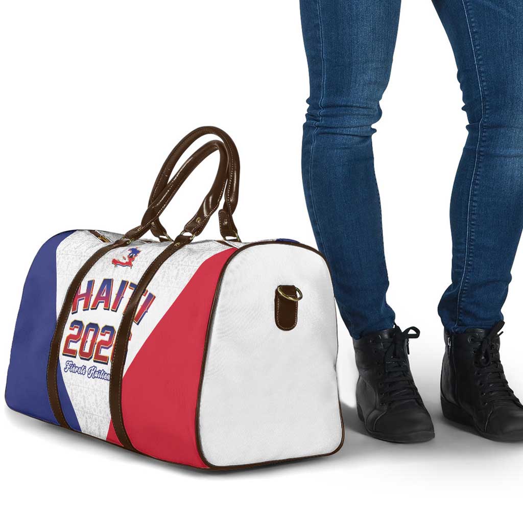 Afro-Haitians World Football 2026 Travel Bag Haiti est de Retour White Voodoo Veve Spirits