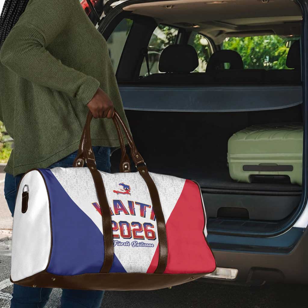 Afro-Haitians World Football 2026 Travel Bag Haiti est de Retour White Voodoo Veve Spirits