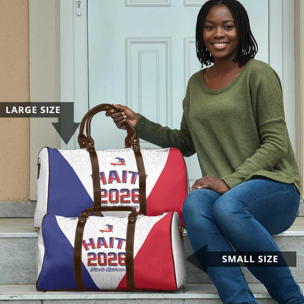 Afro-Haitians World Football 2026 Travel Bag Haiti est de Retour White Voodoo Veve Spirits