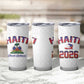Afro-Haitians World Football 2026 Tumbler Cup Haiti est de Retour White Voodoo Veve Spirits - African Pride