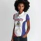 Afro-Haitians World Football 2026 Women Polo Shirt Haiti est de Retour White Voodoo Veve Spirits LT9