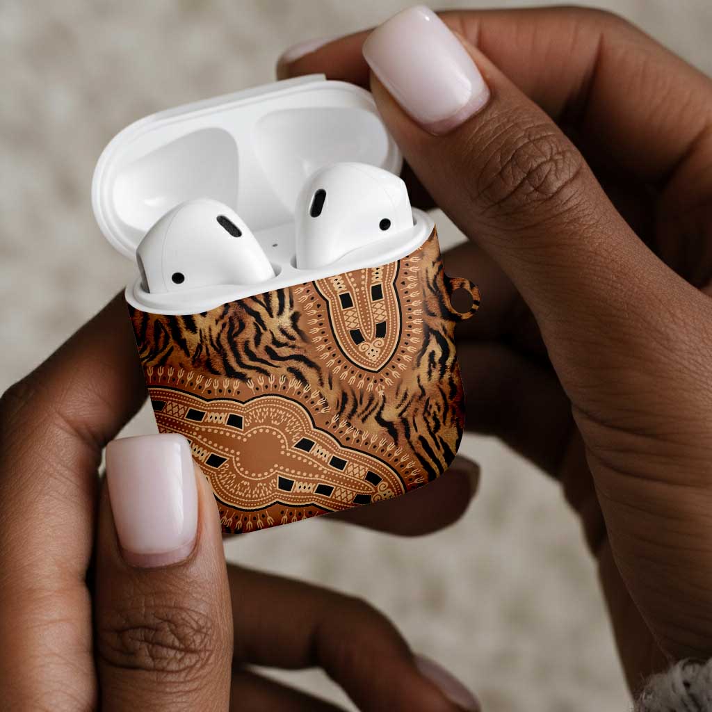 Africa Tiger Mix Dashiki Tribal Pattern AirPods Case