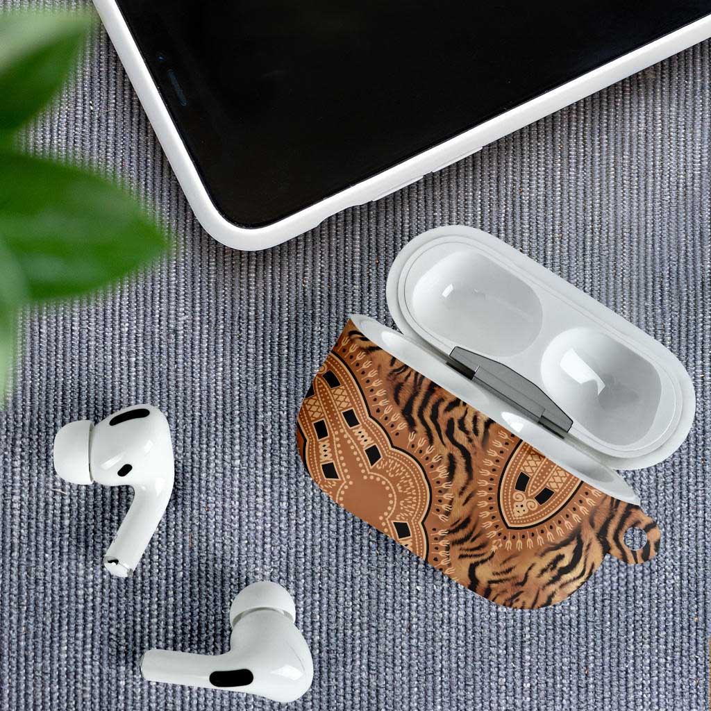 Africa Tiger Mix Dashiki Tribal Pattern AirPods Case