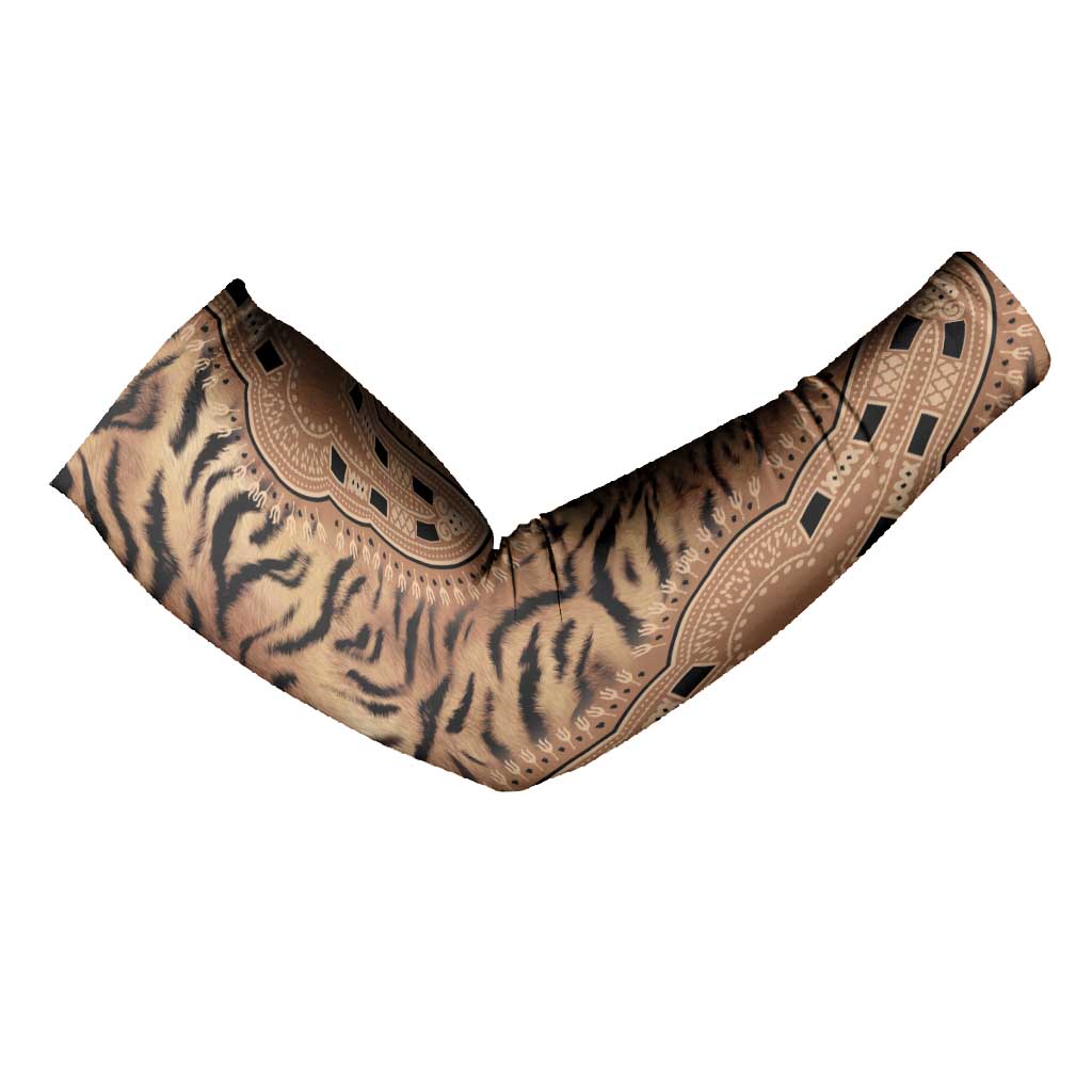 Africa Tiger Mix Dashiki Tribal Pattern Arm Sleeves