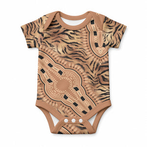 Africa Tiger Mix Dashiki Tribal Pattern Baby Onesie