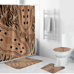 Africa Tiger Mix Dashiki Tribal Pattern Bathroom Set