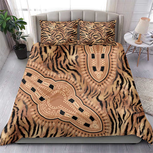 Afro Tiger Mix Dashiki Tribal Pattern Bedding Set