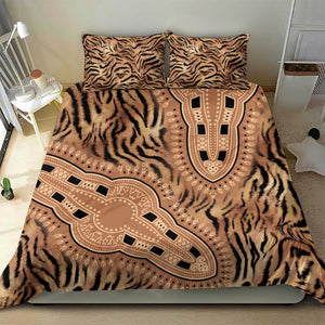 Afro Tiger Mix Dashiki Tribal Pattern Bedding Set