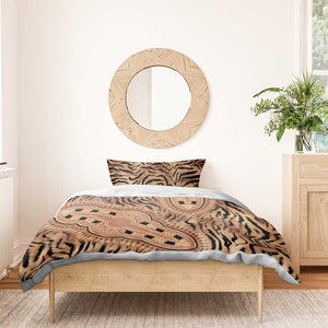 Afro Tiger Mix Dashiki Tribal Pattern Bedding Set