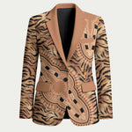 Africa Tiger Mix Dashiki Tribal Pattern Blazer