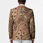 Africa Tiger Mix Dashiki Tribal Pattern Blazer