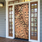Africa Tiger Mix Dashiki Tribal Pattern Door Cover