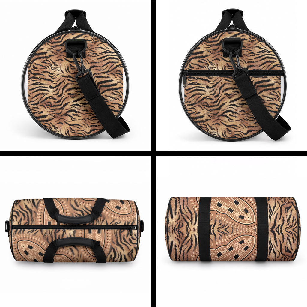Africa Tiger Mix Dashiki Tribal Pattern Duffle Bag