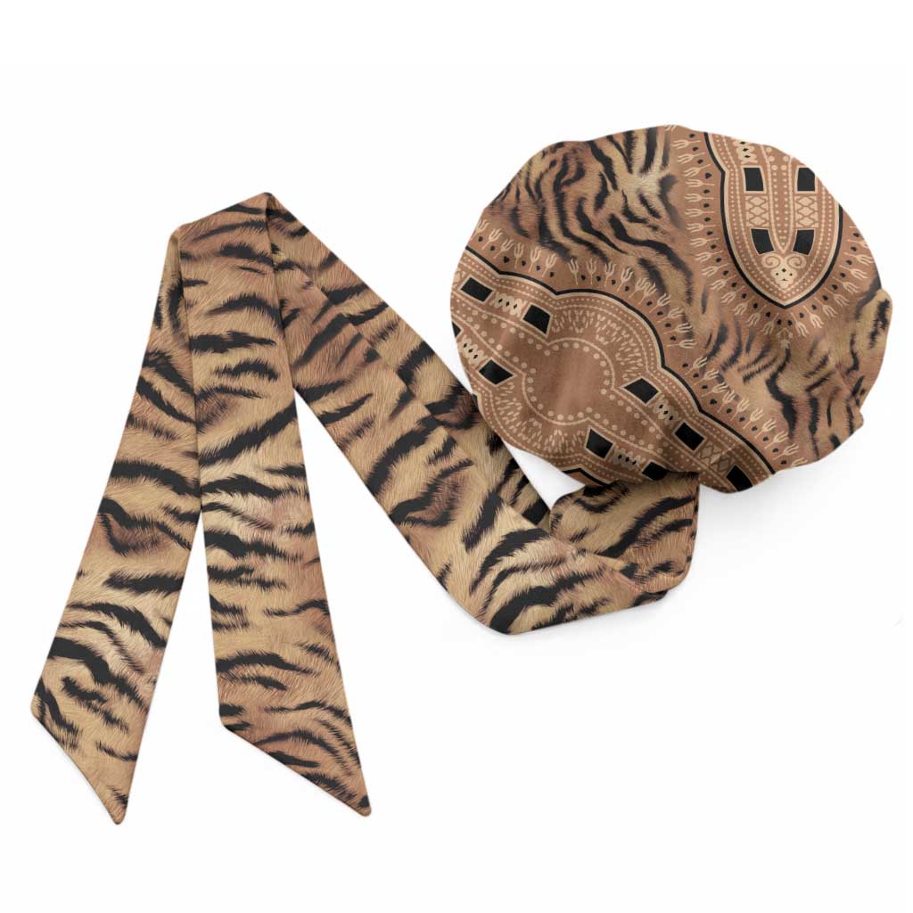 Africa Tiger Mix Dashiki Tribal Pattern Easy Headwrap