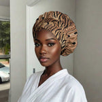 Africa Tiger Mix Dashiki Tribal Pattern Easy Headwrap