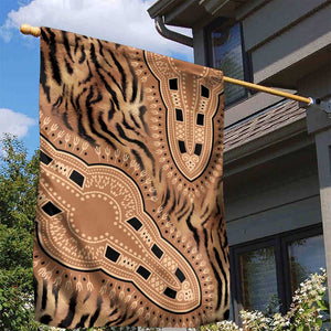 Afro Tiger Mix Dashiki Tribal Pattern Garden Flag