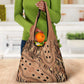 Afro Tiger Mix Dashiki Tribal Pattern Grocery Bag