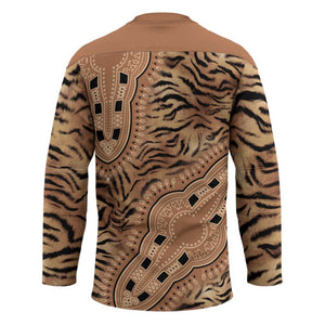 Africa Tiger Mix Dashiki Tribal Pattern Hockey Jersey