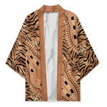 Africa Tiger Mix Dashiki Tribal Pattern Kimono