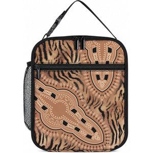 Africa Tiger Mix Dashiki Tribal Pattern Lunch Bag